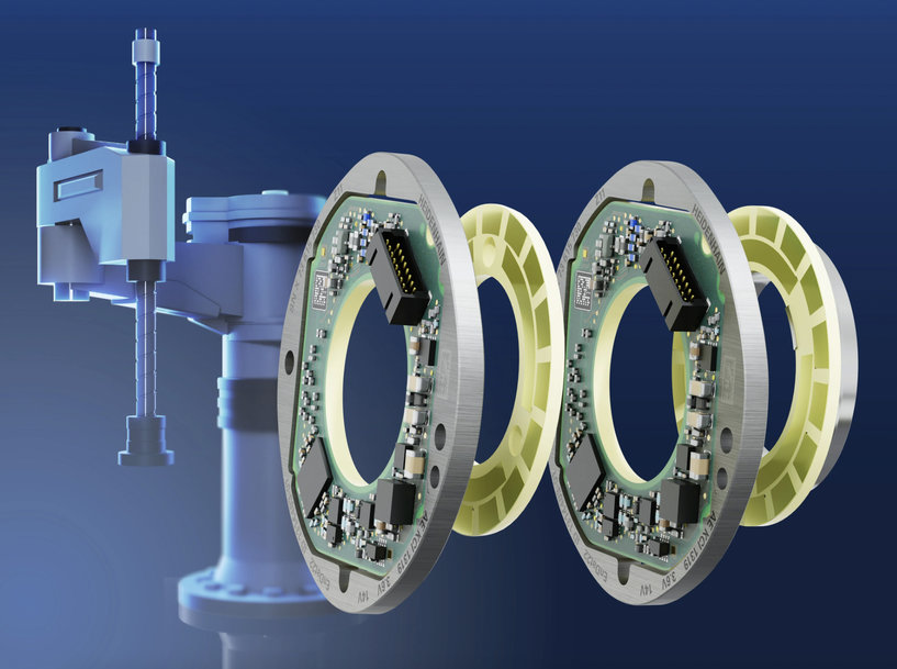 Inductive rotary encoders for robot axes: Intelligent encoders